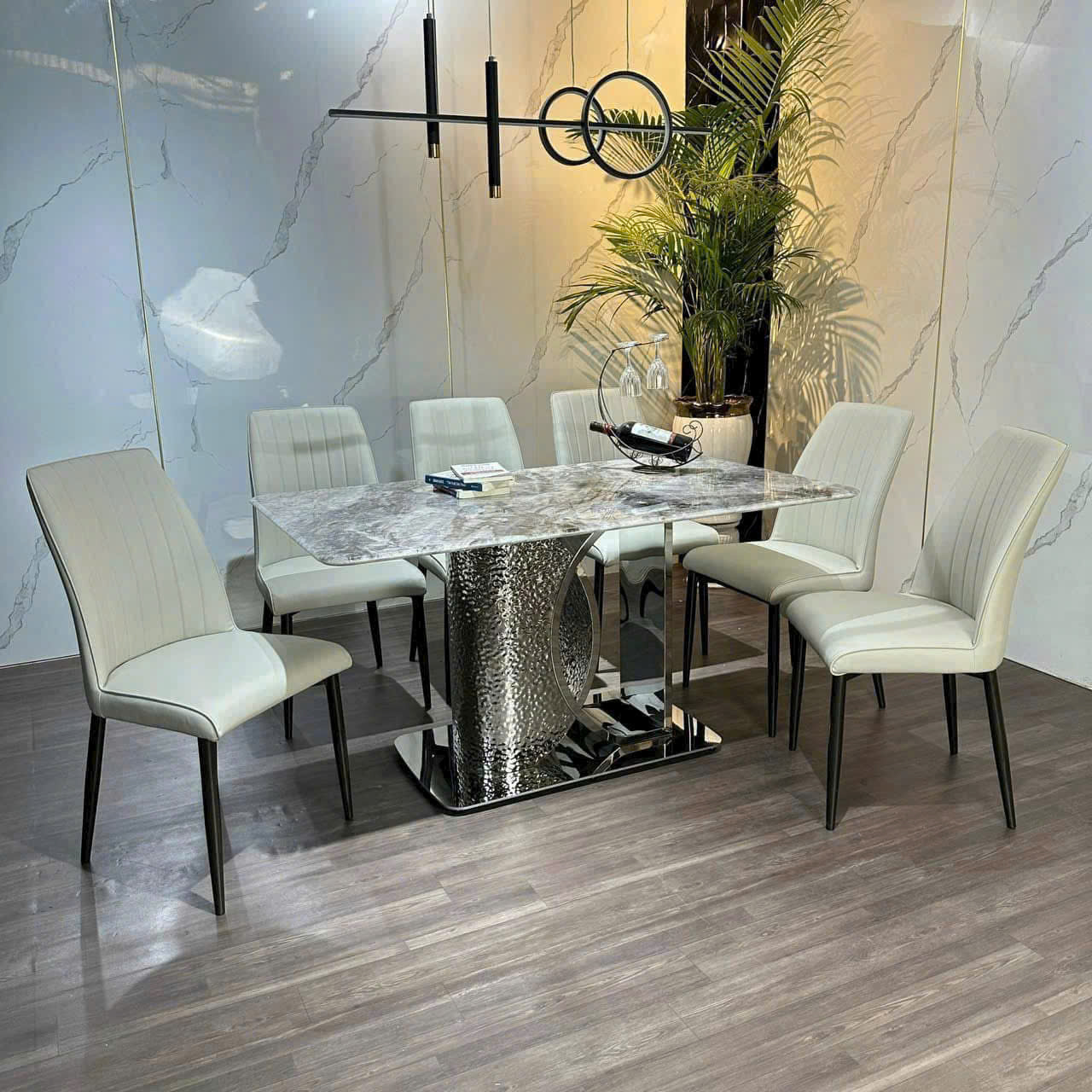 Bộ bàn ghế ăn nhập khẩu 06